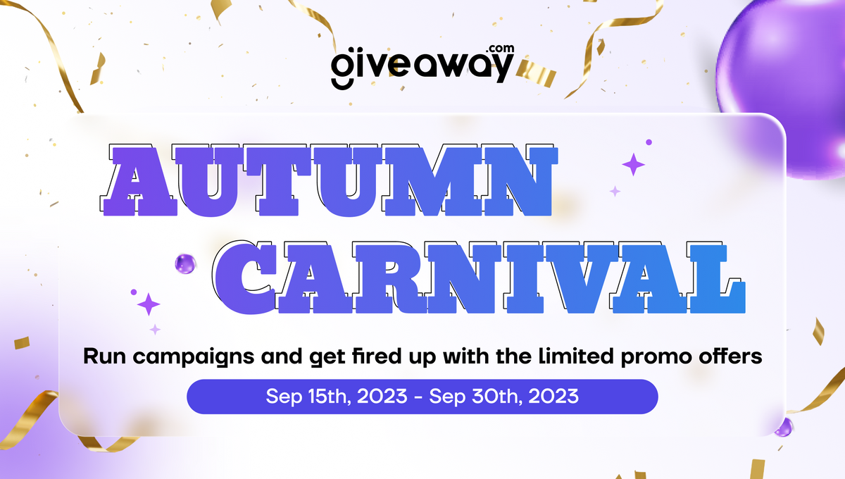 Giveaway.com's Autumn Carnival -  LIMITED TIME OFFER!