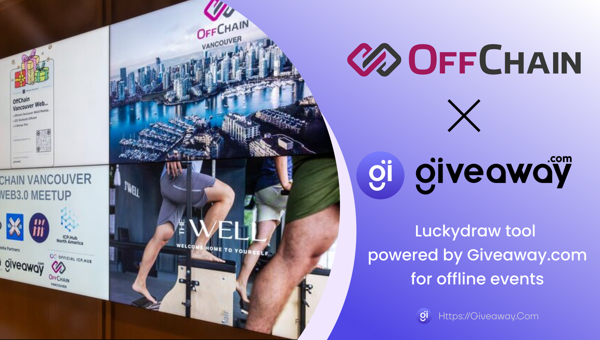 Giveaway.com Partners with Offchain for their Vancouver Web3 Meetup